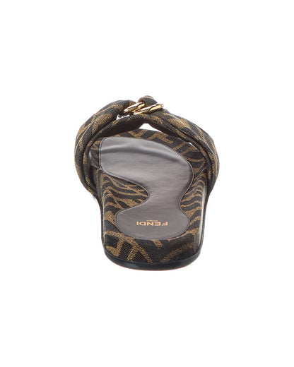 Fendi Feel Ff Jacquard Sandal
