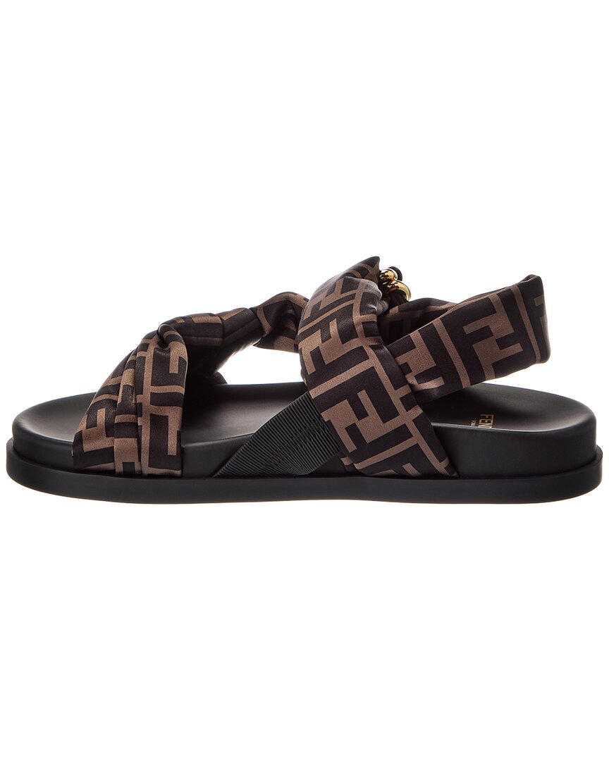 Fendi Feel Ff Satin Sandal