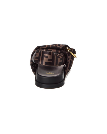 Fendi Feel Ff Satin Sandal
