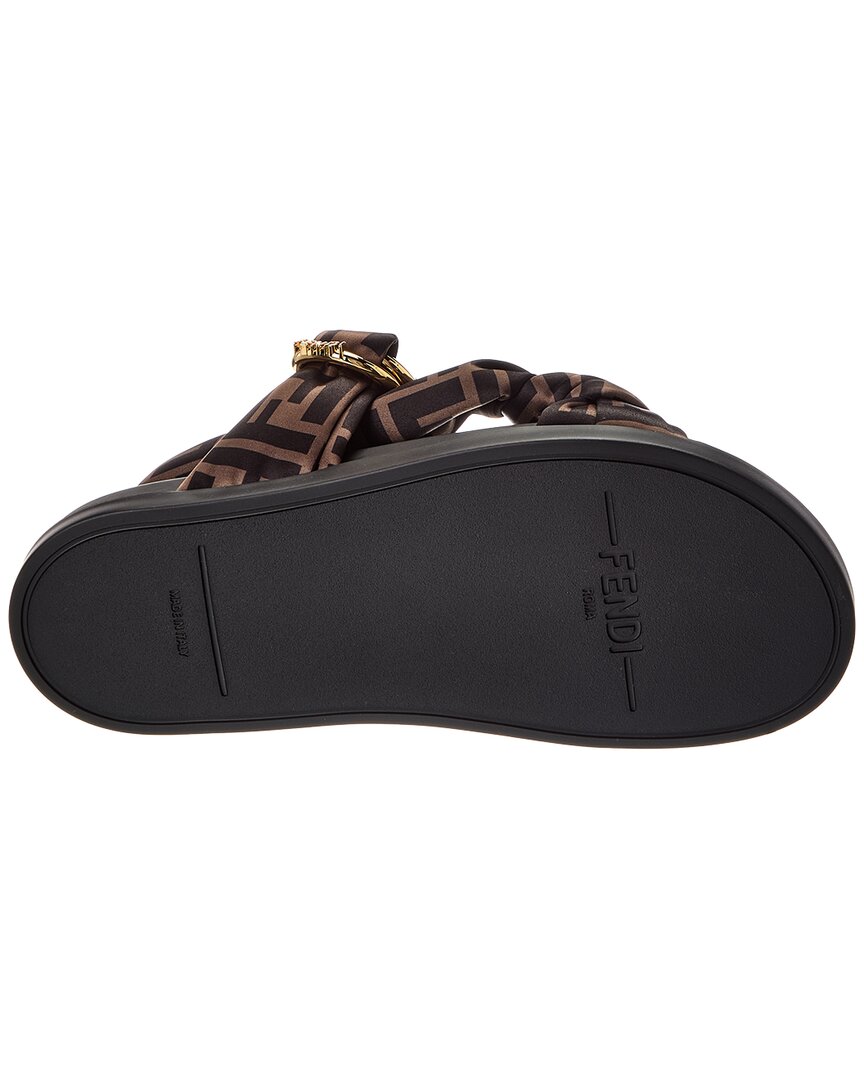 Fendi Feel Ff Satin Sandal