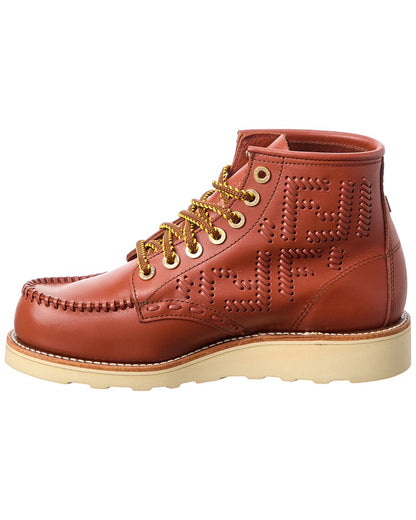 Fendi X Red Wing Leather Bootie