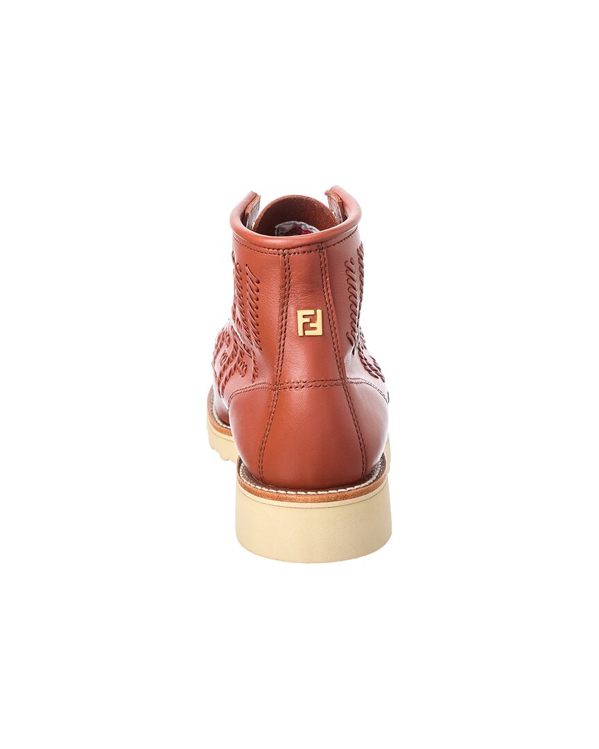 Fendi X Red Wing Leather Bootie