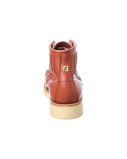 Fendi X Red Wing Leather Bootie