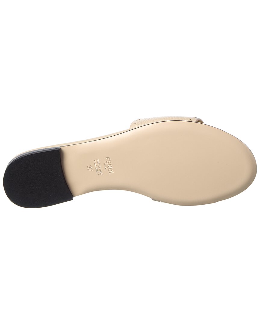 Fendi Ff Baguette Leather Sandal