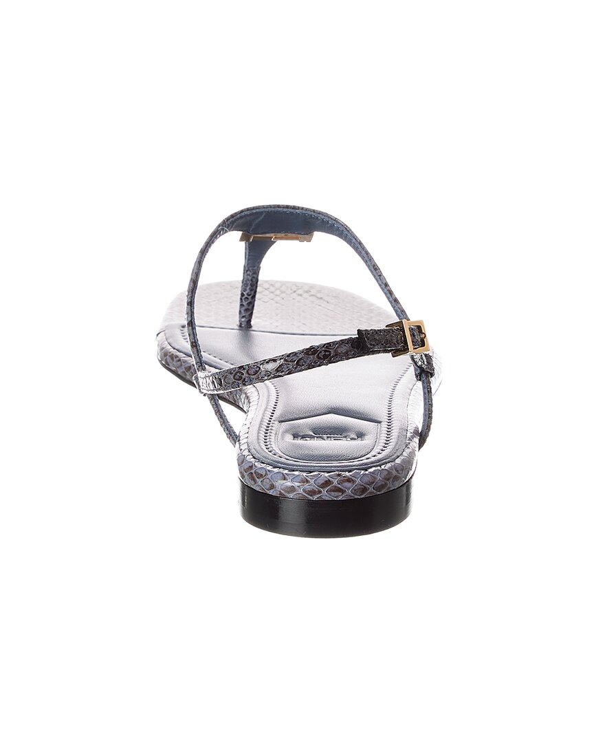 Fendi Ffold Snakeskin Sandal