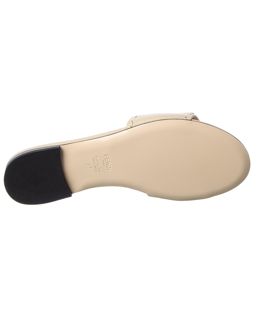 Fendi Ff Baguette Leather Sandal