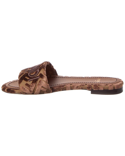 Fendi Sunshine Velvet Sandal