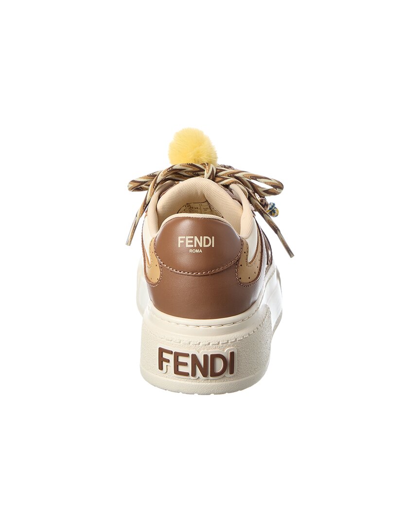 Fendi Match Leather Platform Sneaker