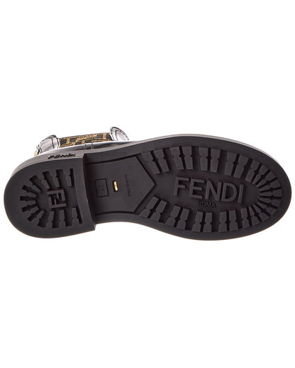 Fendi Filo Leather Biker Boot