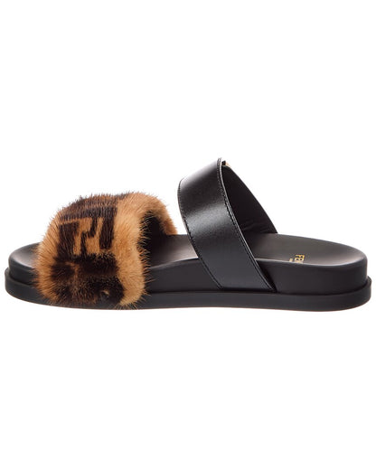 Fendi Feel Leather Sandal