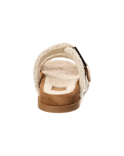 Fendi Feel Suede & Shearling Sandal