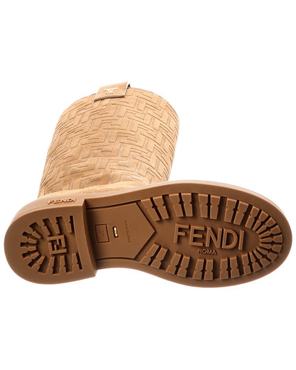 Fendi Filo Ff Suede Knee-High Boot