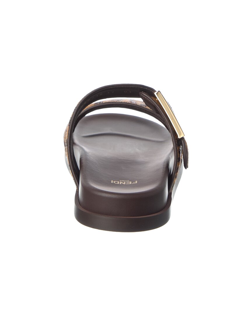 Fendi Feel Haircalf & Leather Sandal