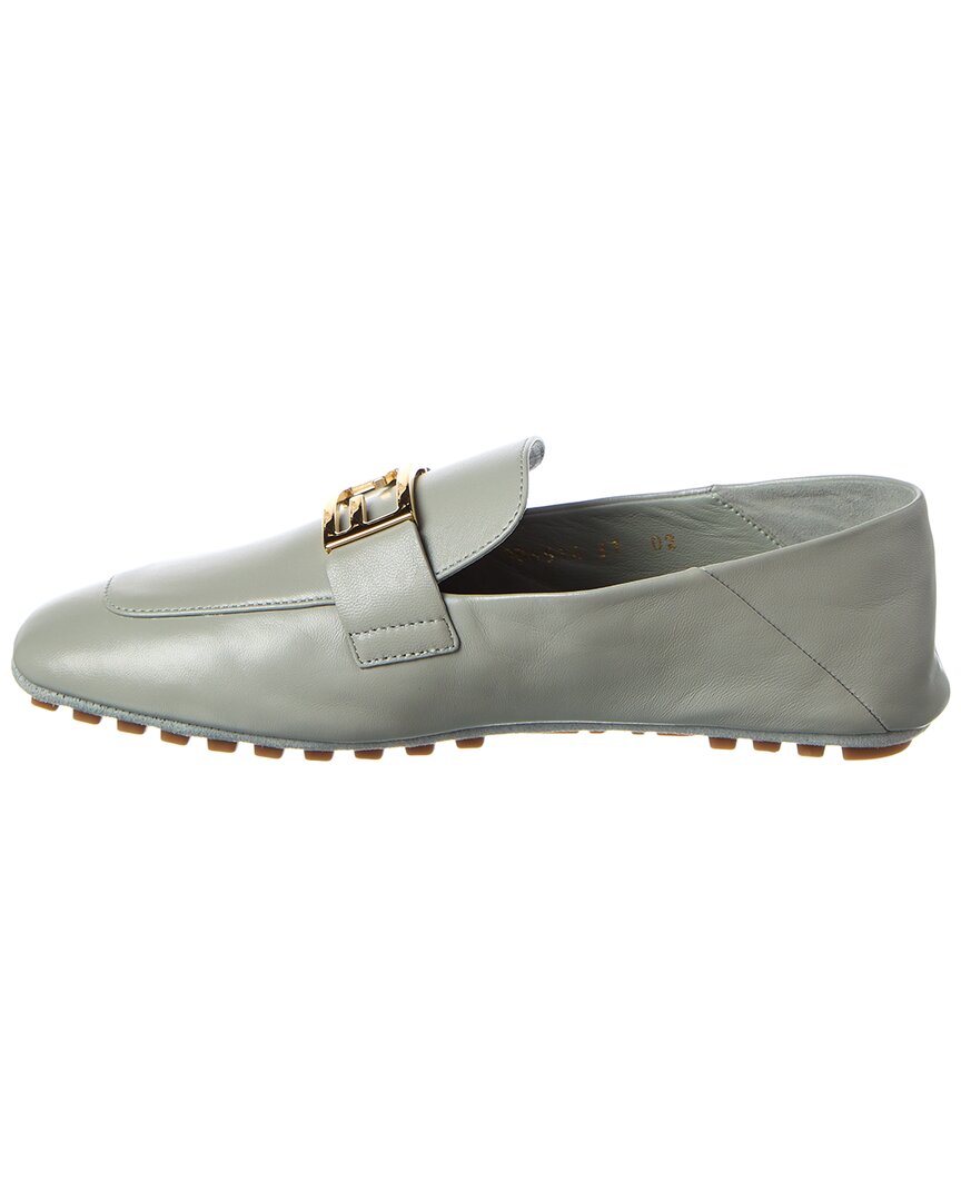 Fendi Baguette Logo Leather Loafer
