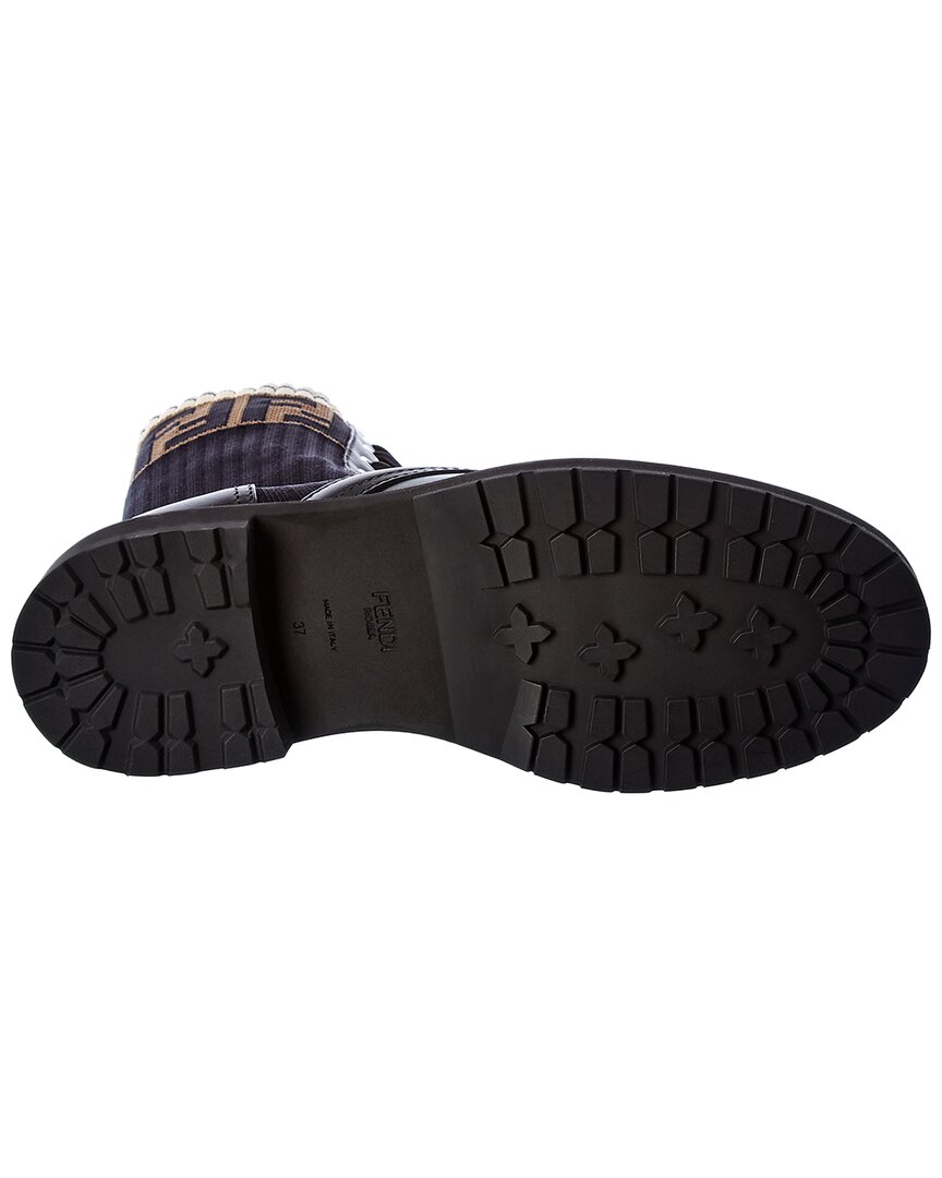 Fendi Ff Motif Leather Boot