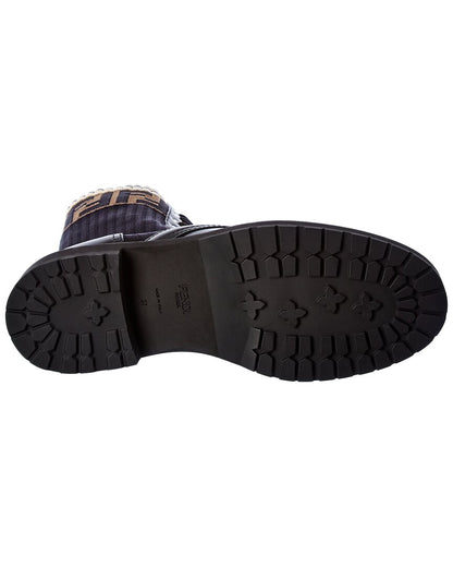 Fendi Ff Motif Leather Boot