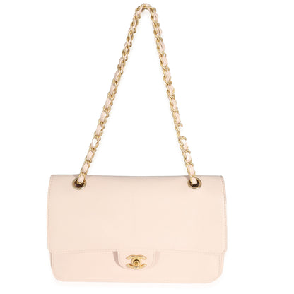 Chanel Beige Caviar Medium Classic Pure Double Flap Bag