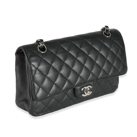 Chanel Flap Medium Classic Quilted Caviar Black Shoulder Bag Style 2