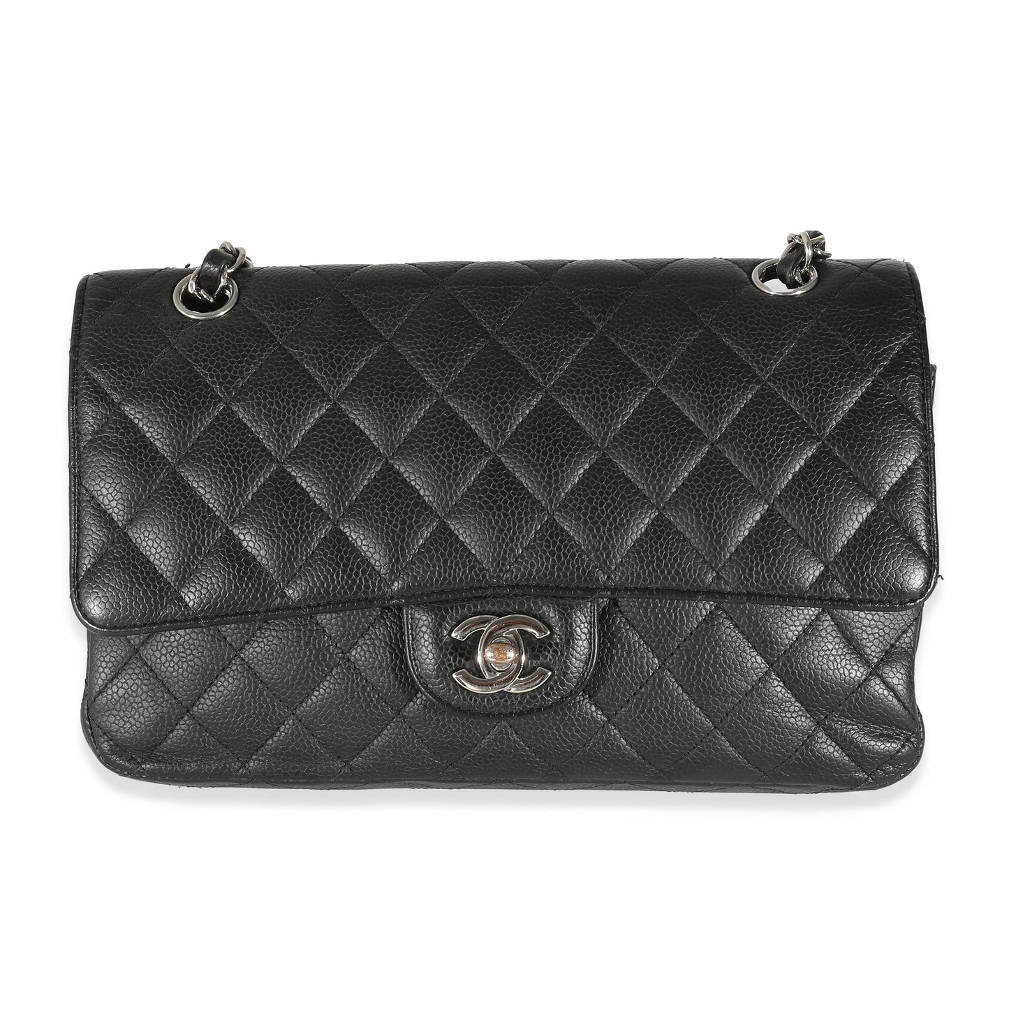Chanel Flap Medium Classic Quilted Caviar Black Shoulder Bag Style 2