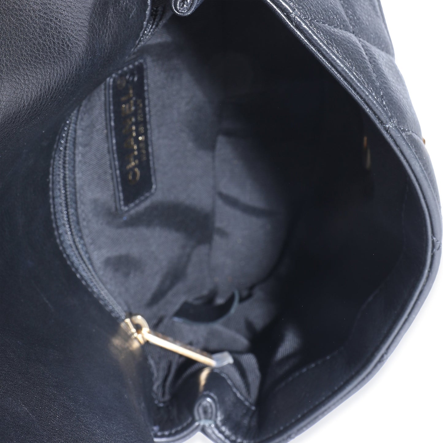 Chanel Flap Quilted Calfskin Black Shoulder Bag