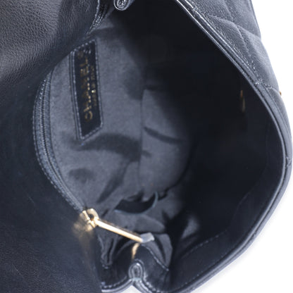 Chanel Flap Quilted Calfskin Black Shoulder Bag