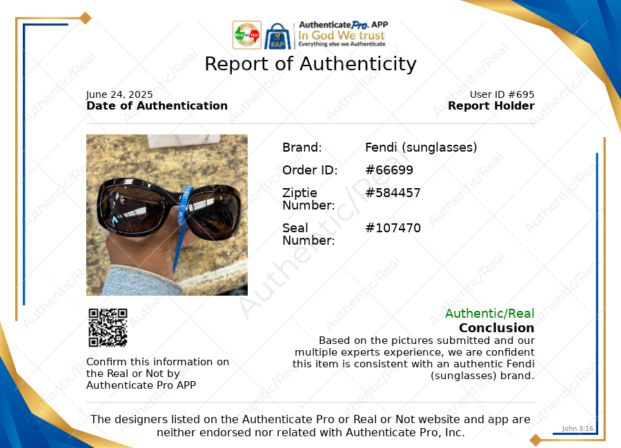 Sunglasses Luxury Designer By Fendi