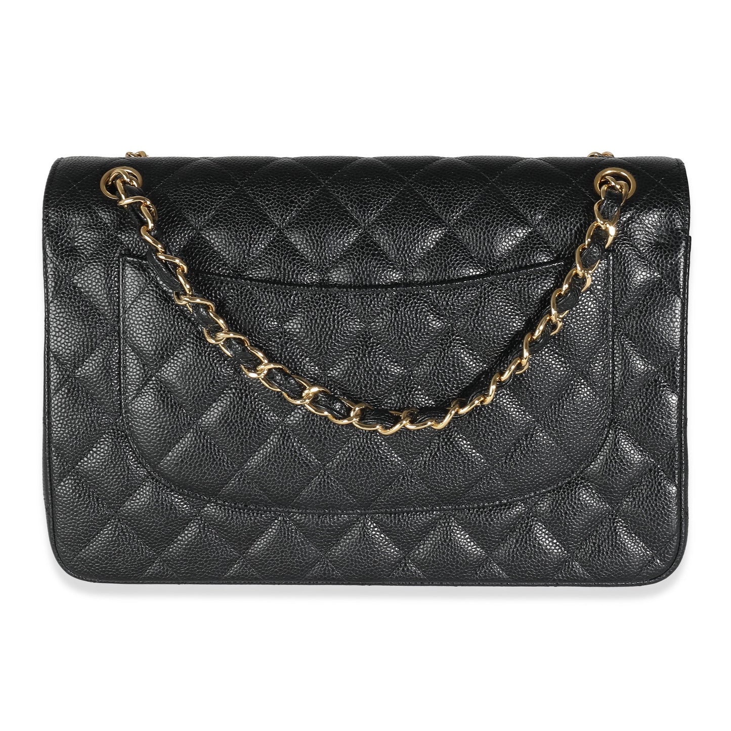 Chanel Flap Classic Quilted Caviar Black Shoulder Bag Style 4
