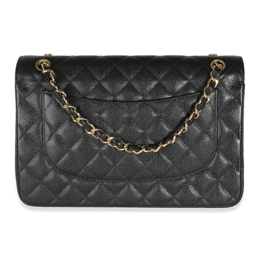 Chanel Flap Classic Quilted Caviar Black Shoulder Bag Style 4