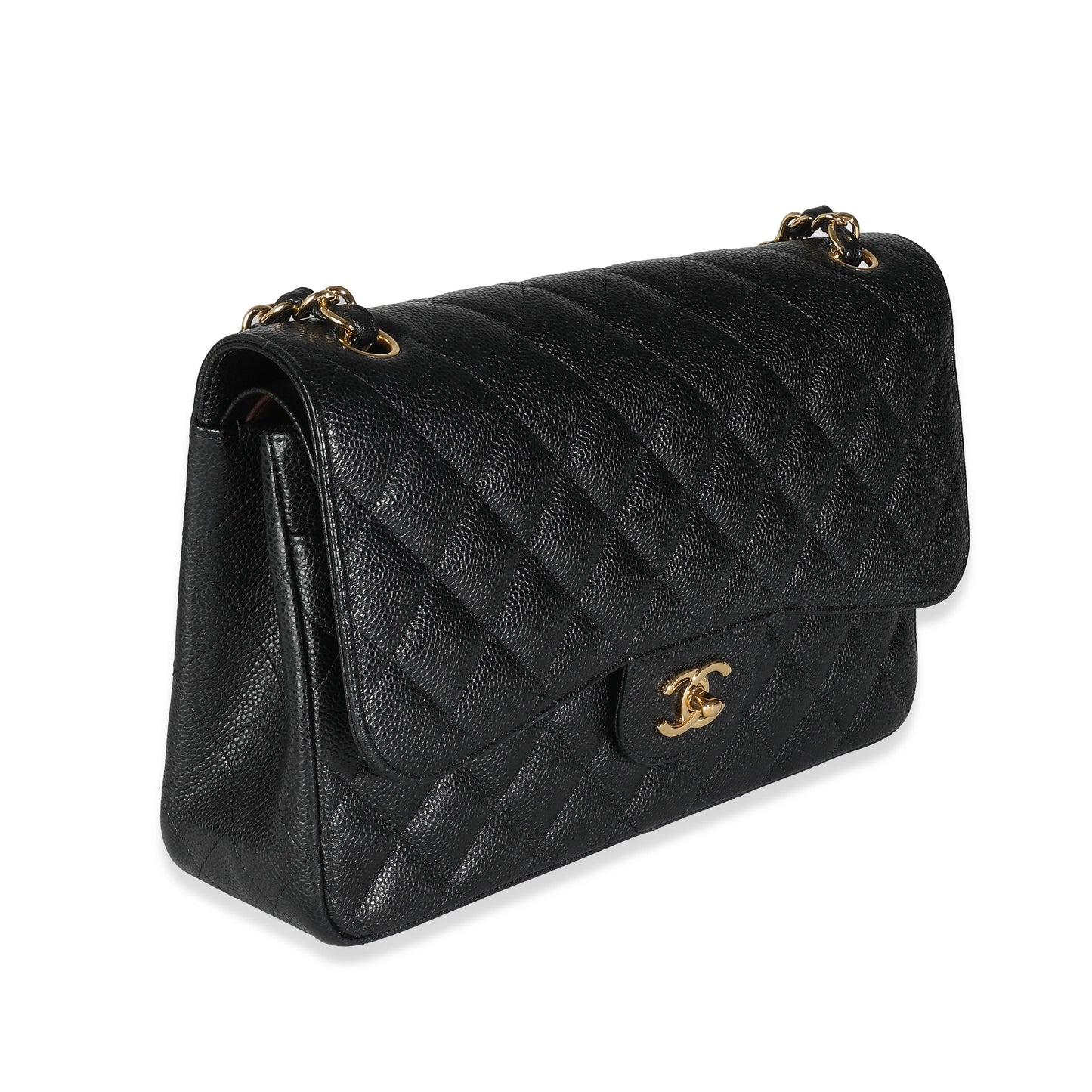 Chanel Flap Classic Quilted Caviar Black Shoulder Bag Style 4