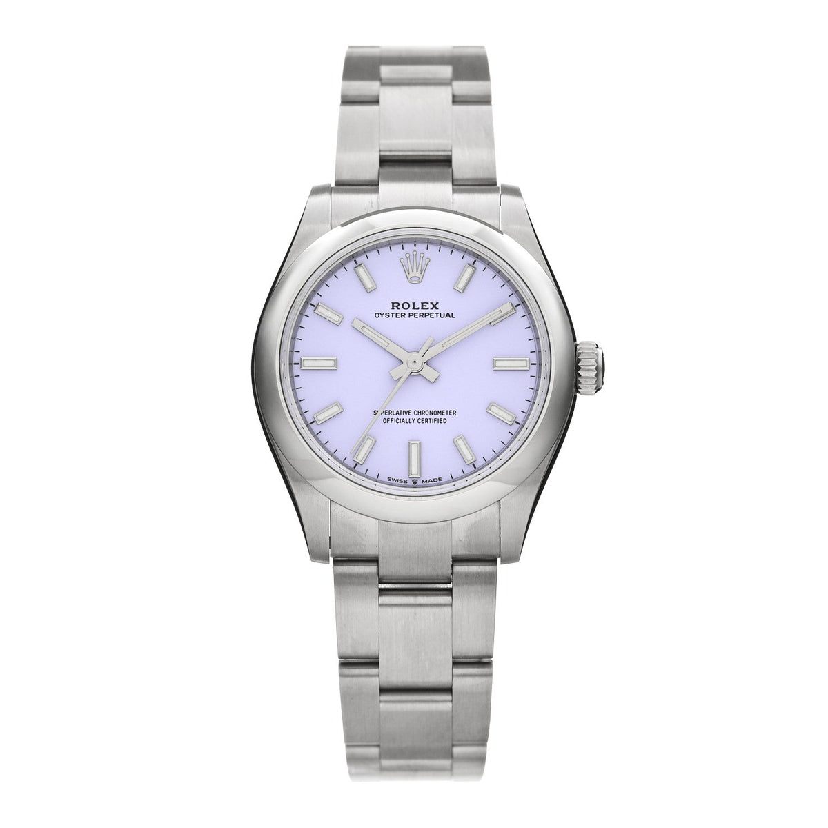 Stainless Steel 31mm Oyster Perpetual Watch Lavender 277200