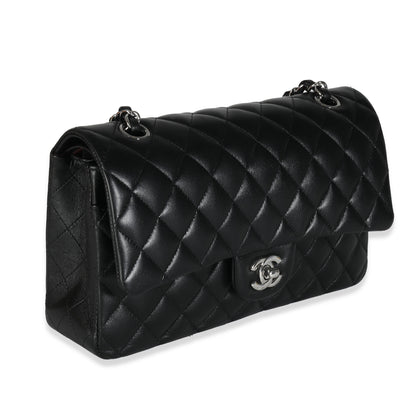 Chanel Flap Medium Classic Quilted Lambskin Black Shoulder Bag Style