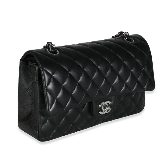 Chanel Flap Medium Classic Quilted Lambskin Black Shoulder Bag Style