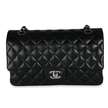 Chanel Flap Medium Classic Quilted Lambskin Black Shoulder Bag Style