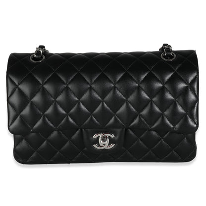Chanel Flap Medium Classic Quilted Lambskin Black Shoulder Bag Style
