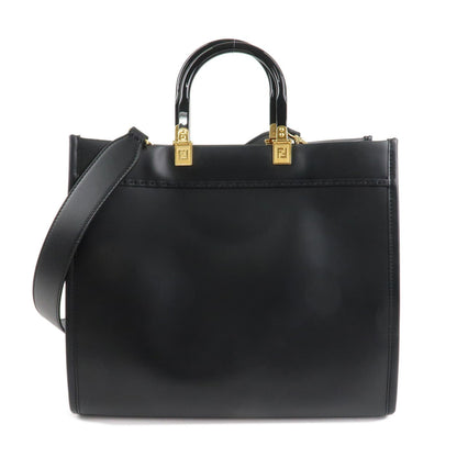 FENDI VERSACE FENDACE Leather Sunshine Medium Tote Bag 8BH386