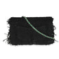 Chanel Black Green Frayed Tweed Robot Wallet On Chain