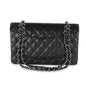 Chanel Flap Medium Classic Quilted Caviar Black Shoulder Bag