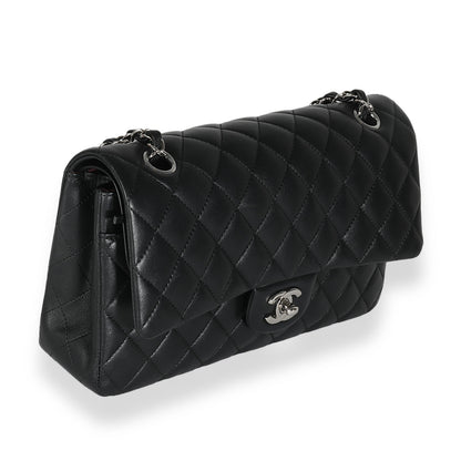 Chanel Flap Medium Classic Quilted Lambskin Black Shoulder Bag
