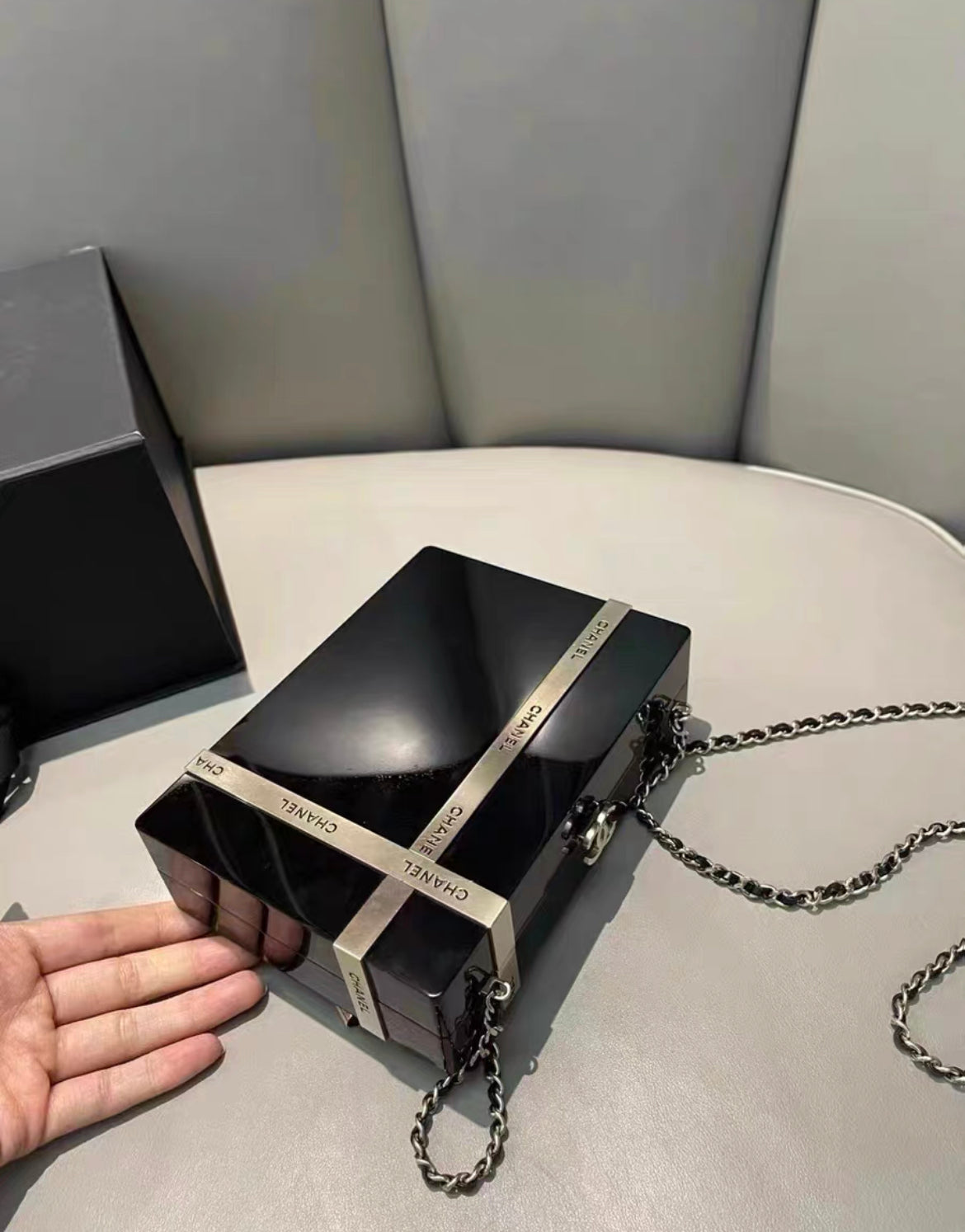 Chanel Luxury Leather Black Handbag Style 10