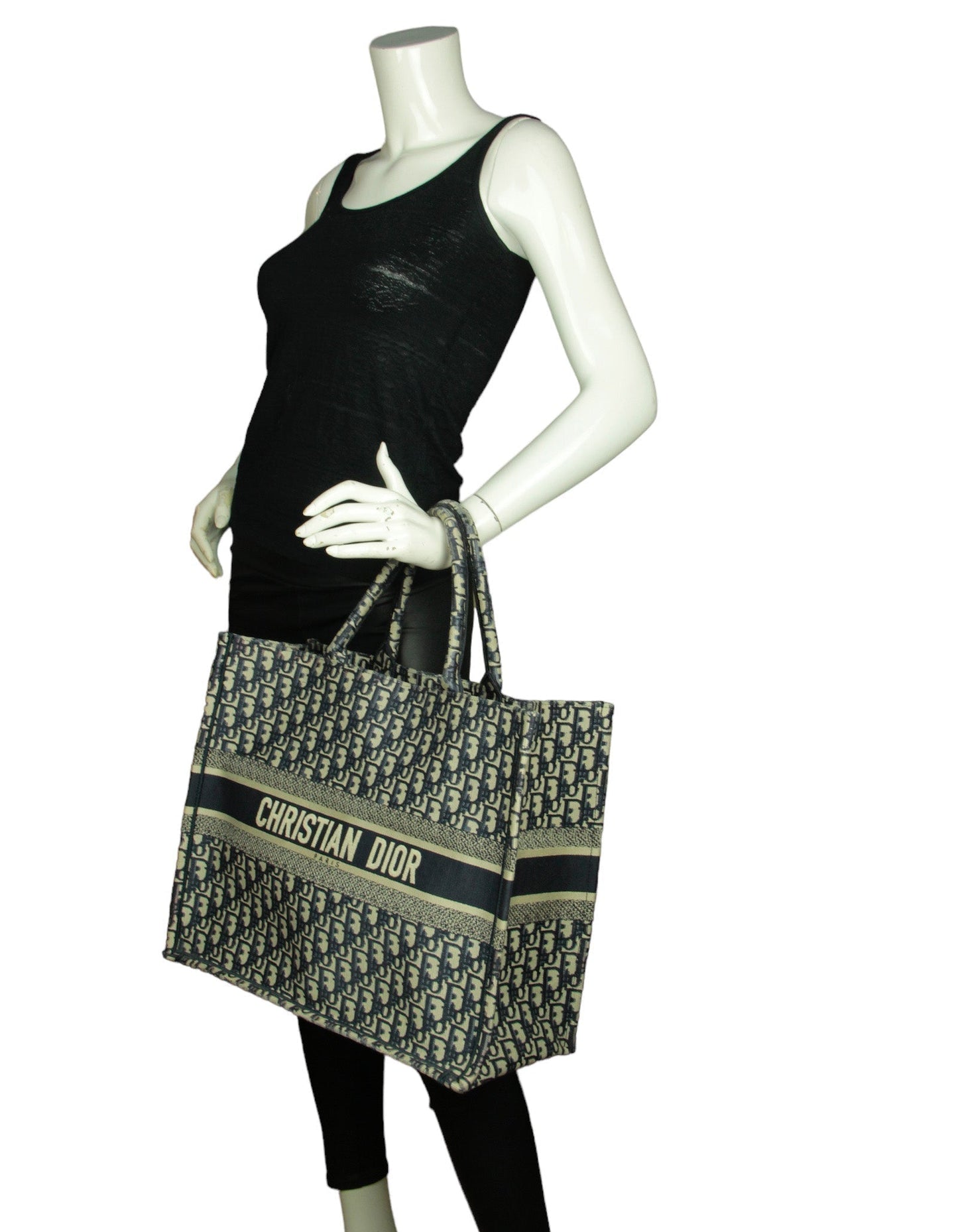 Dior Book Tote Oblique Blue Tote Bag Style 14