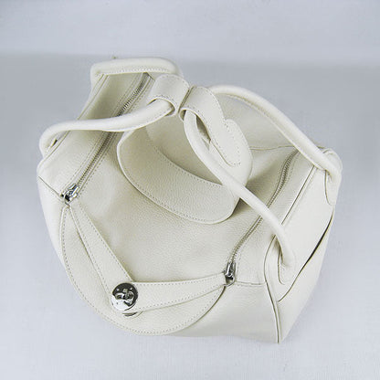 Luxury Hermes Lindy 34Cm Handbag 6208 Beige Silver