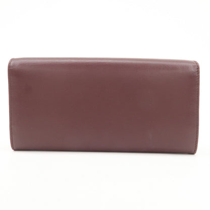 FENDI Peekaboo Leather Bi-fold Continental Wallet Long Wallet 8M0377