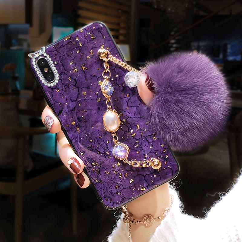 Chain hairball phone case