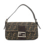 FENDI Zucca Mamma Baguette Canvas Shoulder Bag 26424 Brown Black