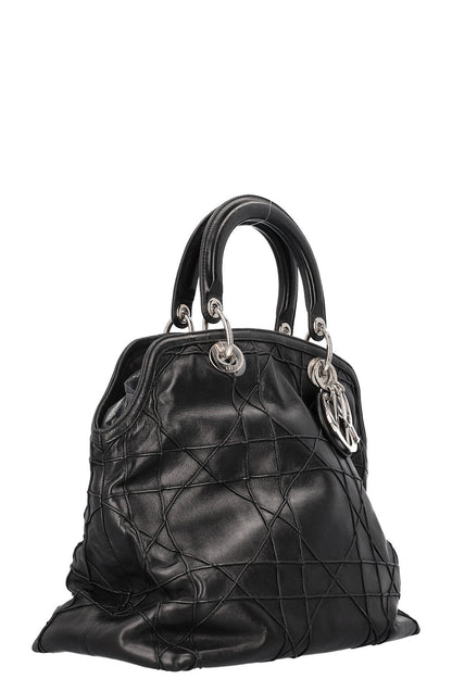 Christian Dior Granville Bag Cannage Leather Black