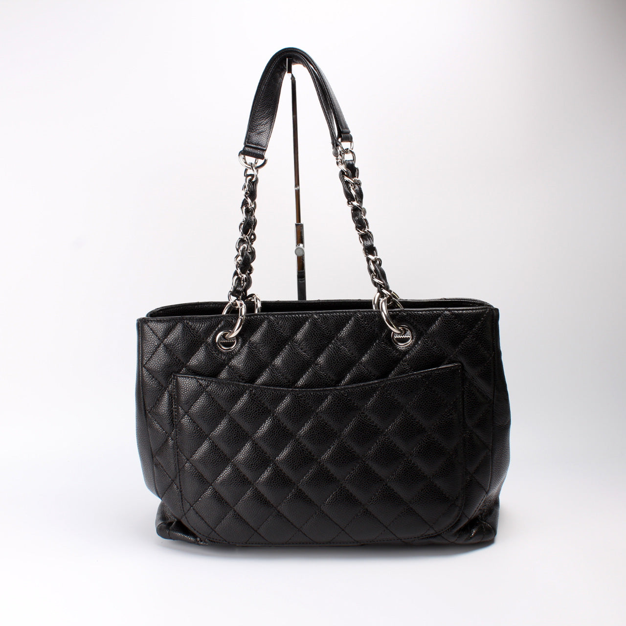 Grand Shopping Tote Caviar