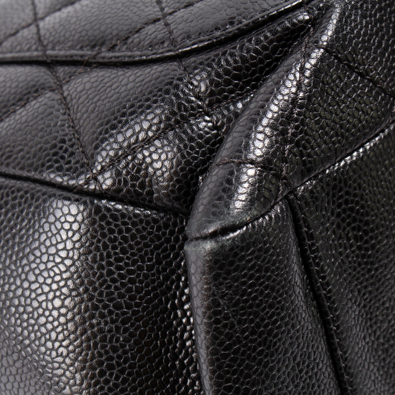 Grand Shopping Tote Caviar