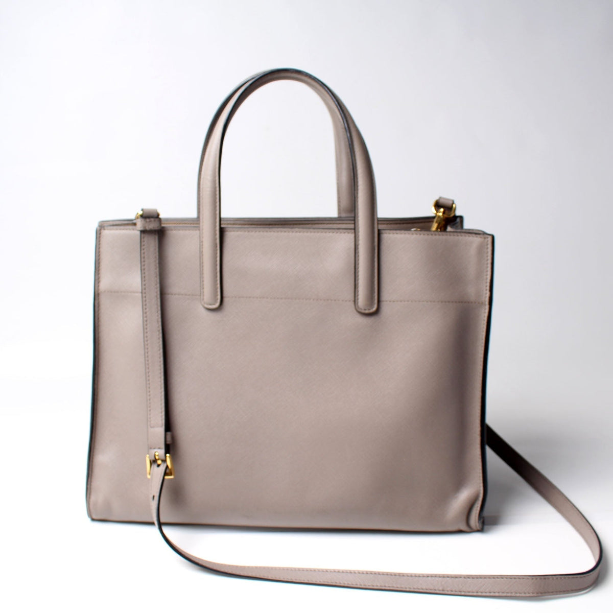 BN2603 Saffiano Soft Triple Tote