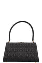 Christian Dior Caro Cannage Frame Bag Black Leather
