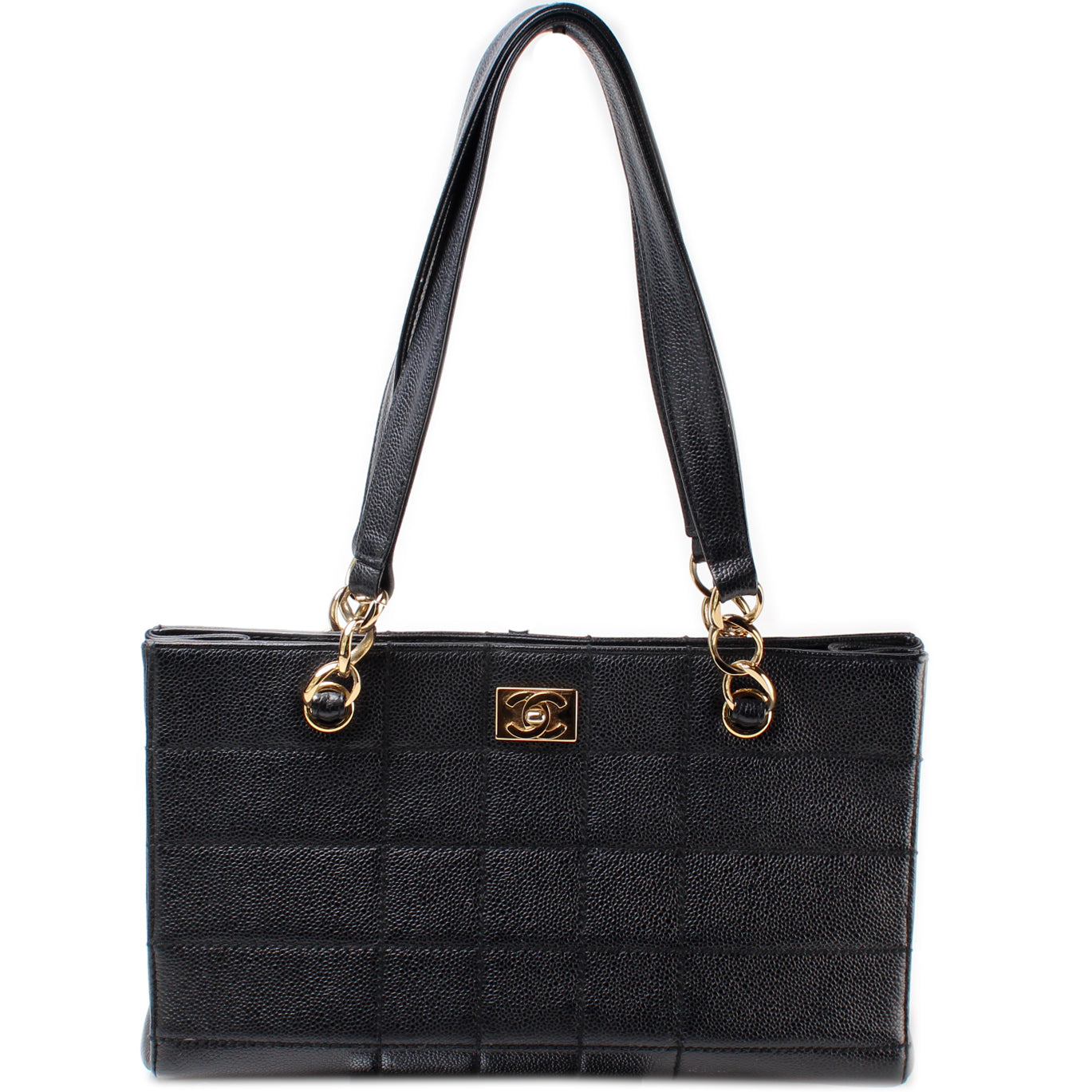 Chocolate Bar Shoulder Bag Caviar